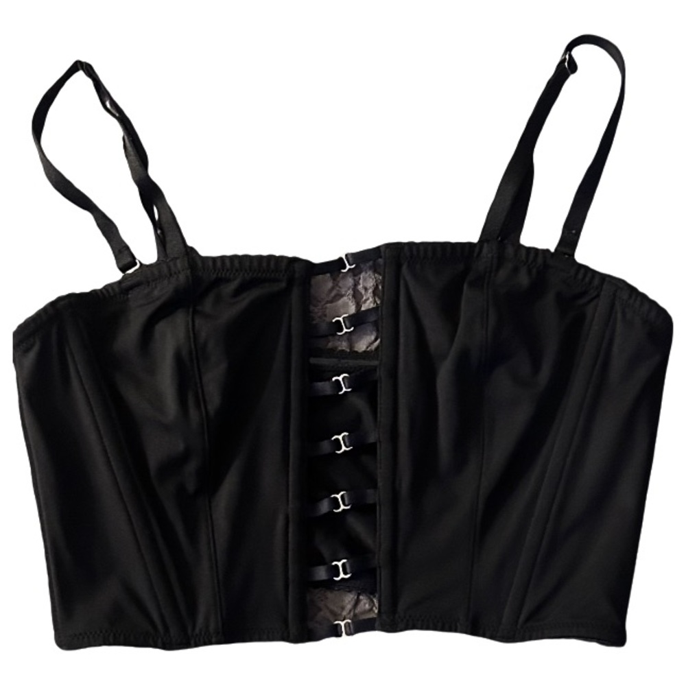 Victoria Secret Very Sexy Black Unlined Bustier Size Small